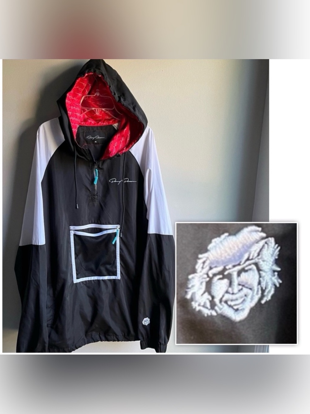 Danny Duncan Windbreaker XL Black and Red